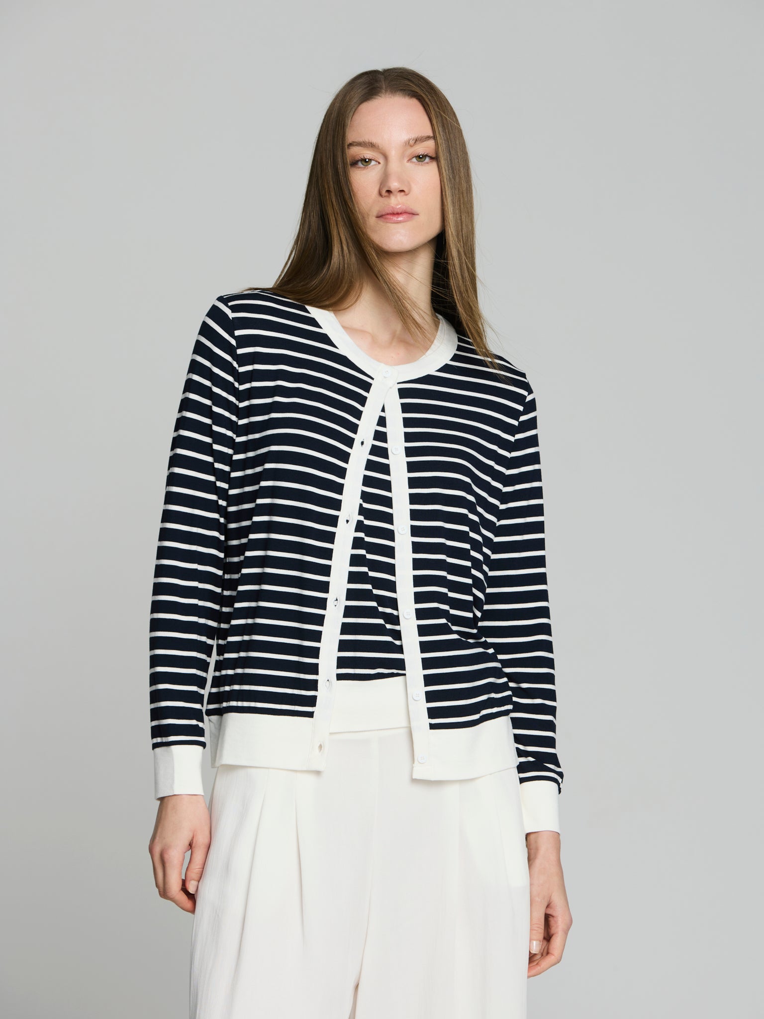 Twinset listados viscosa