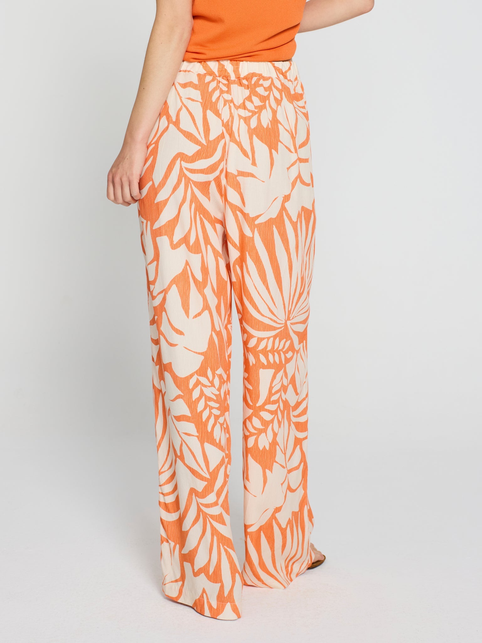 Pantalón ancho bicolor