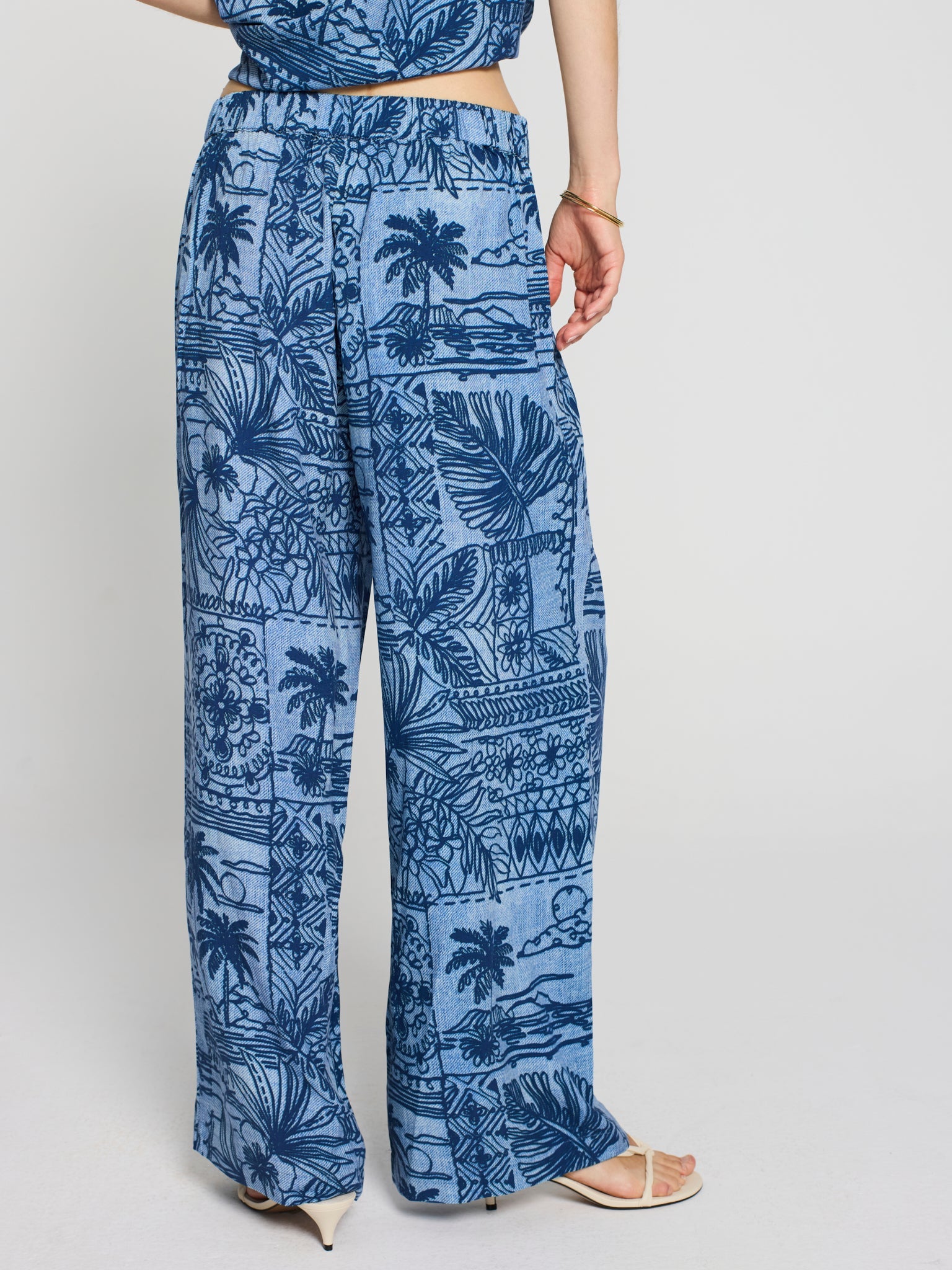 Pantalons fluids estampat