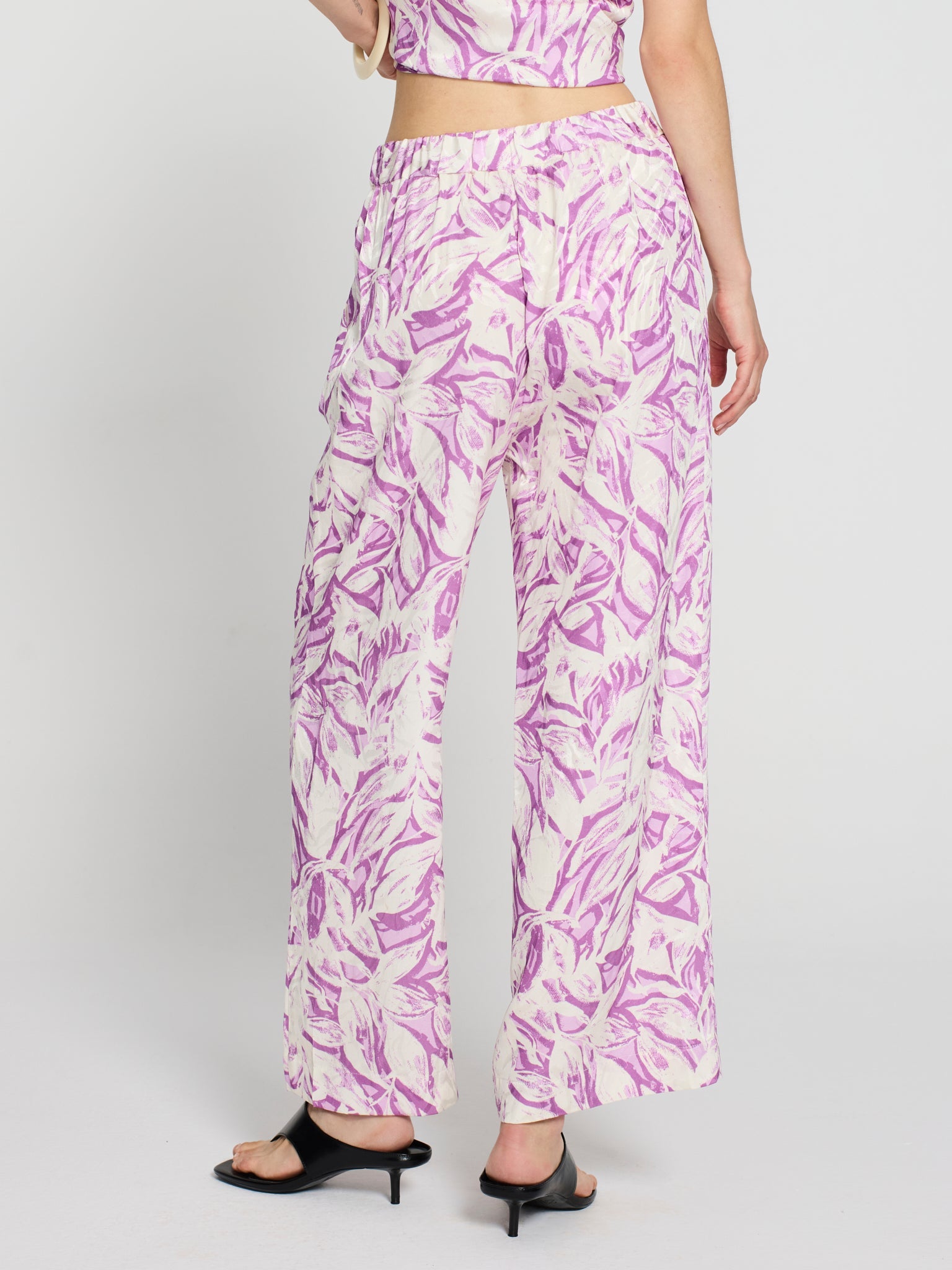 Pantalón jacquard estampado