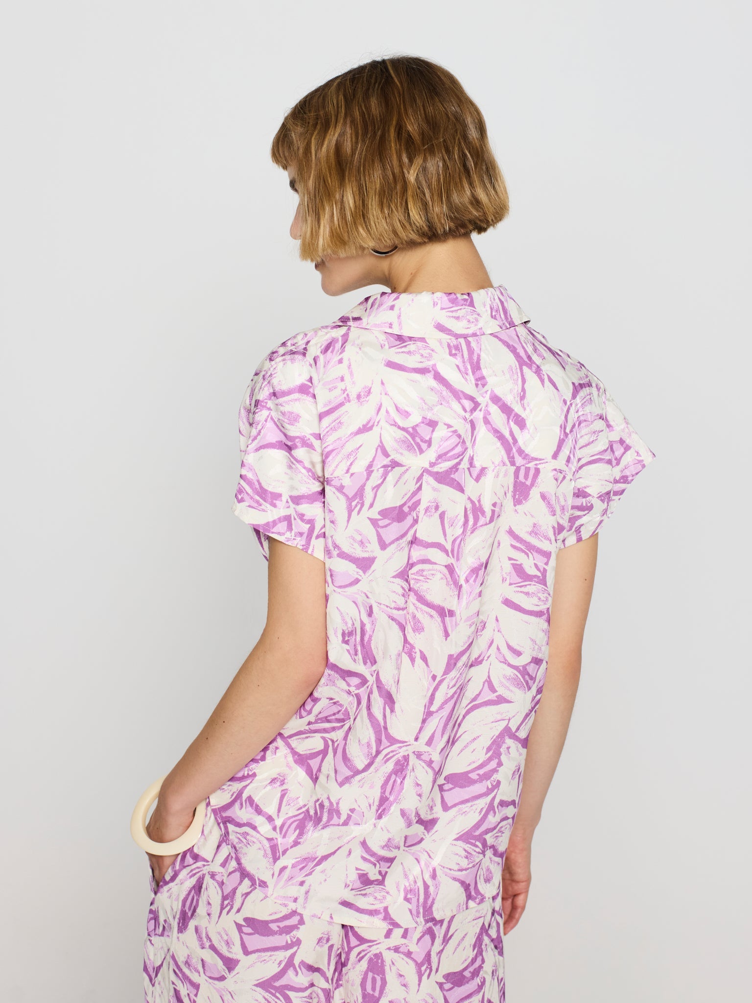 Camisa jacquard estampado