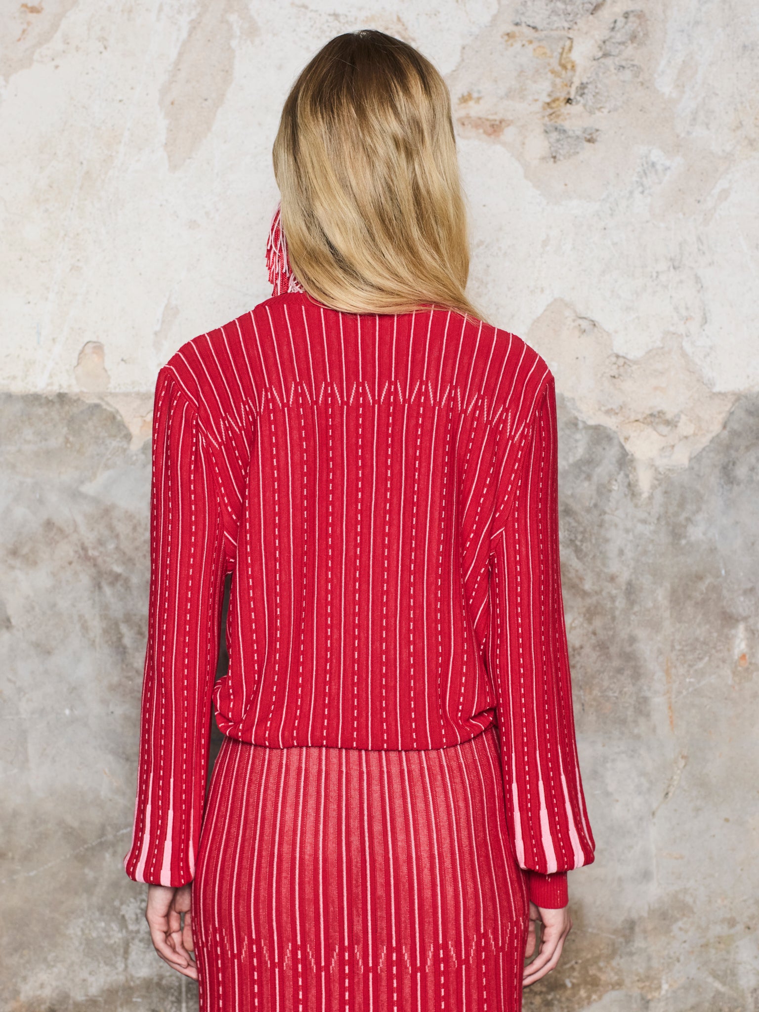 Chaqueta cruzada estampado