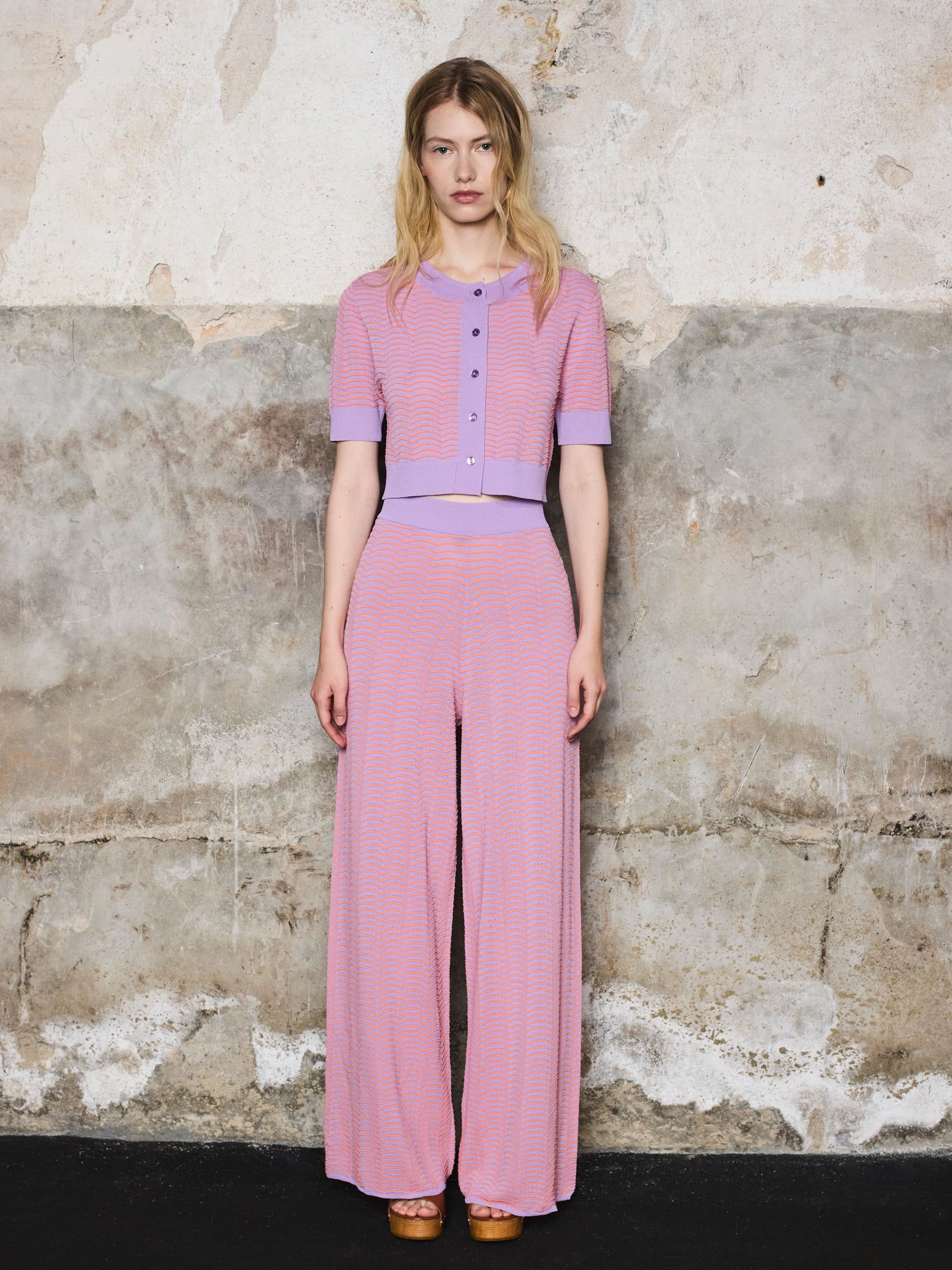 Chaqueta cuello redondo