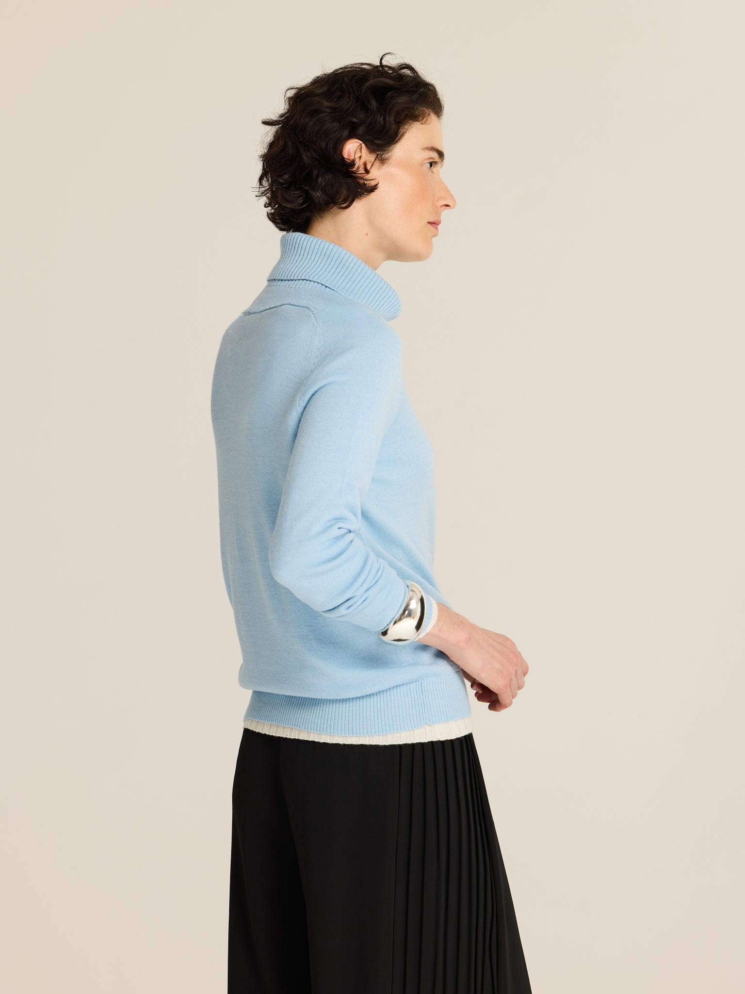 Jersey de punto con cuello alto