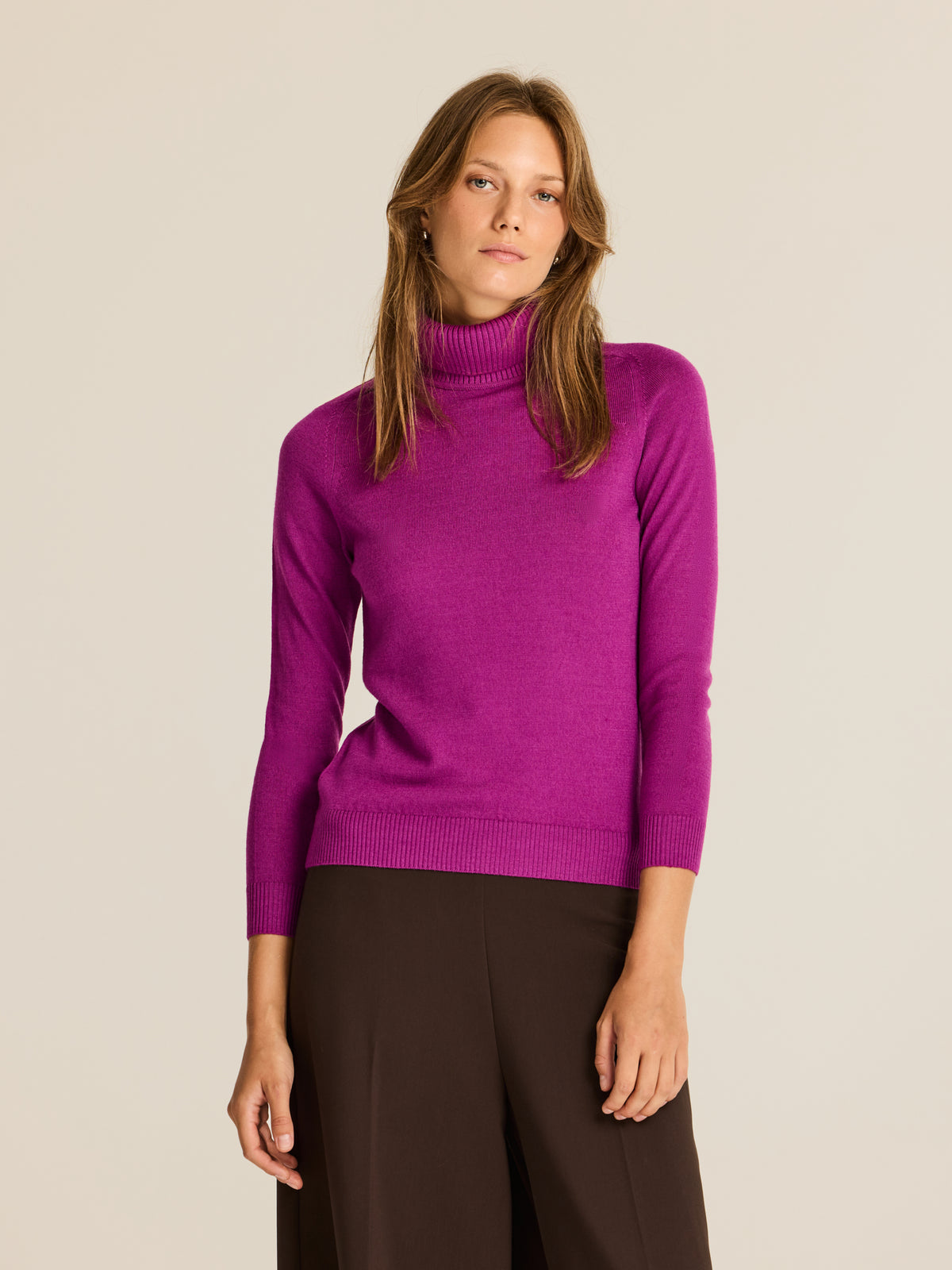 Jersey de punto con cuello alto