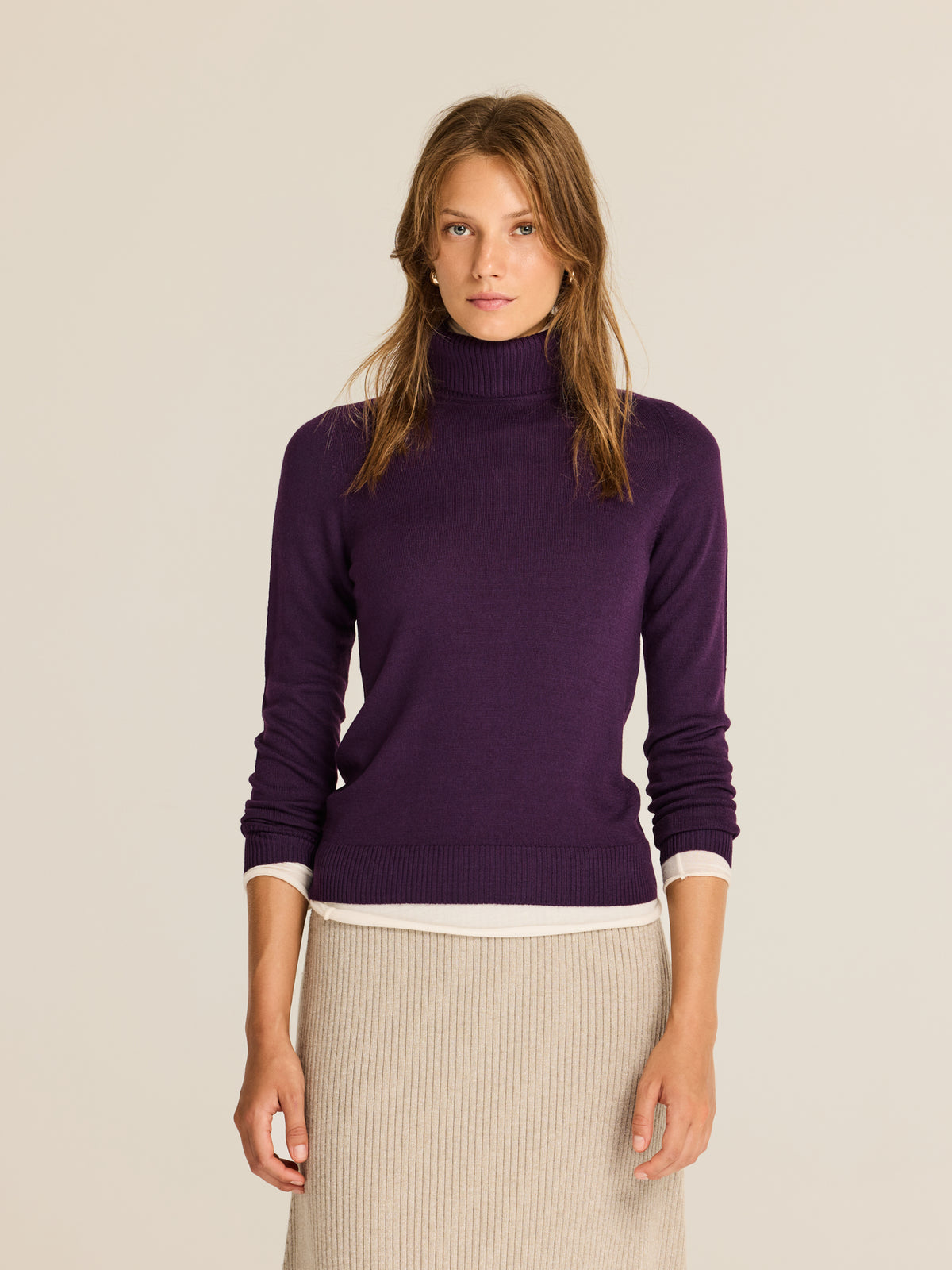 Jersey de punto con cuello alto