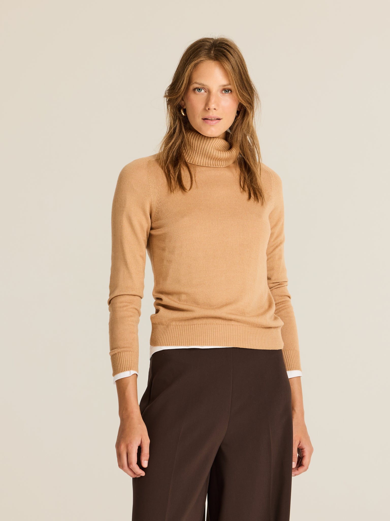 Knitted turtleneck sweater