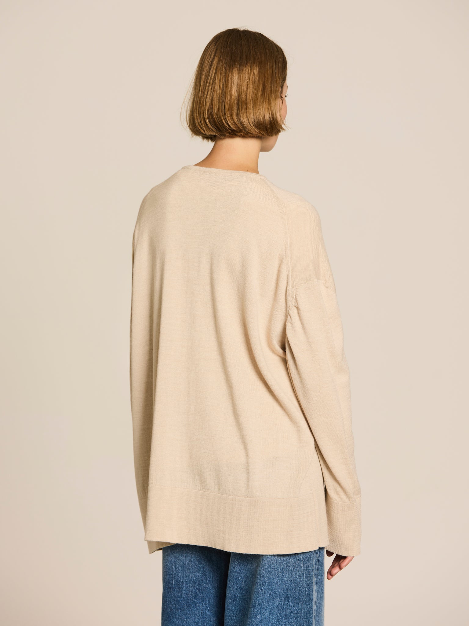 Jersey de punto con escote en V