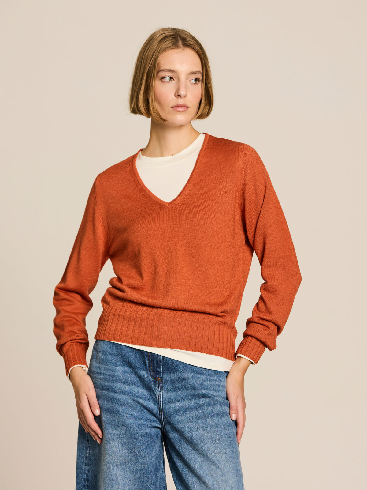 Jersey de cuello pico