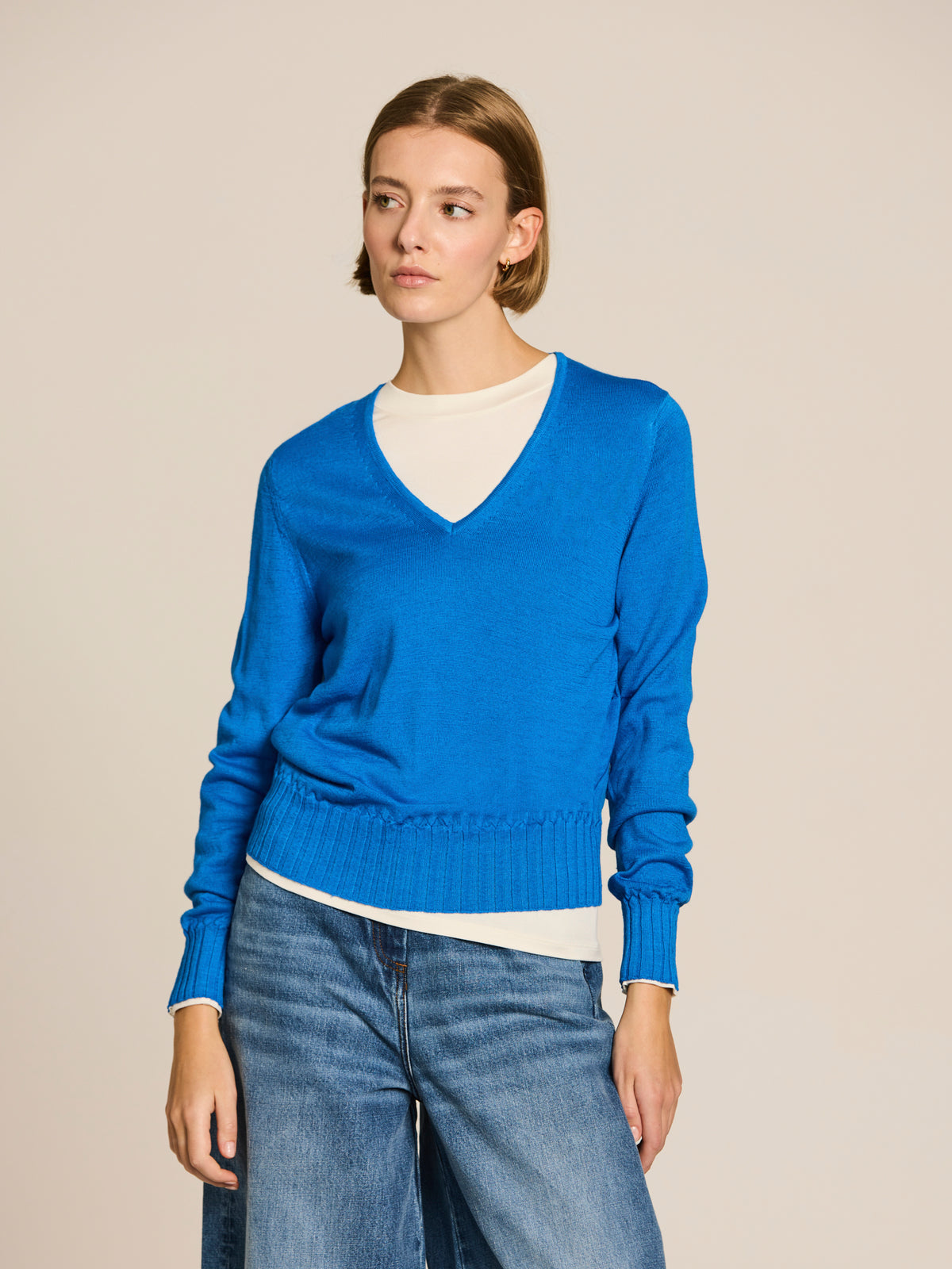 Jersey de cuello pico
