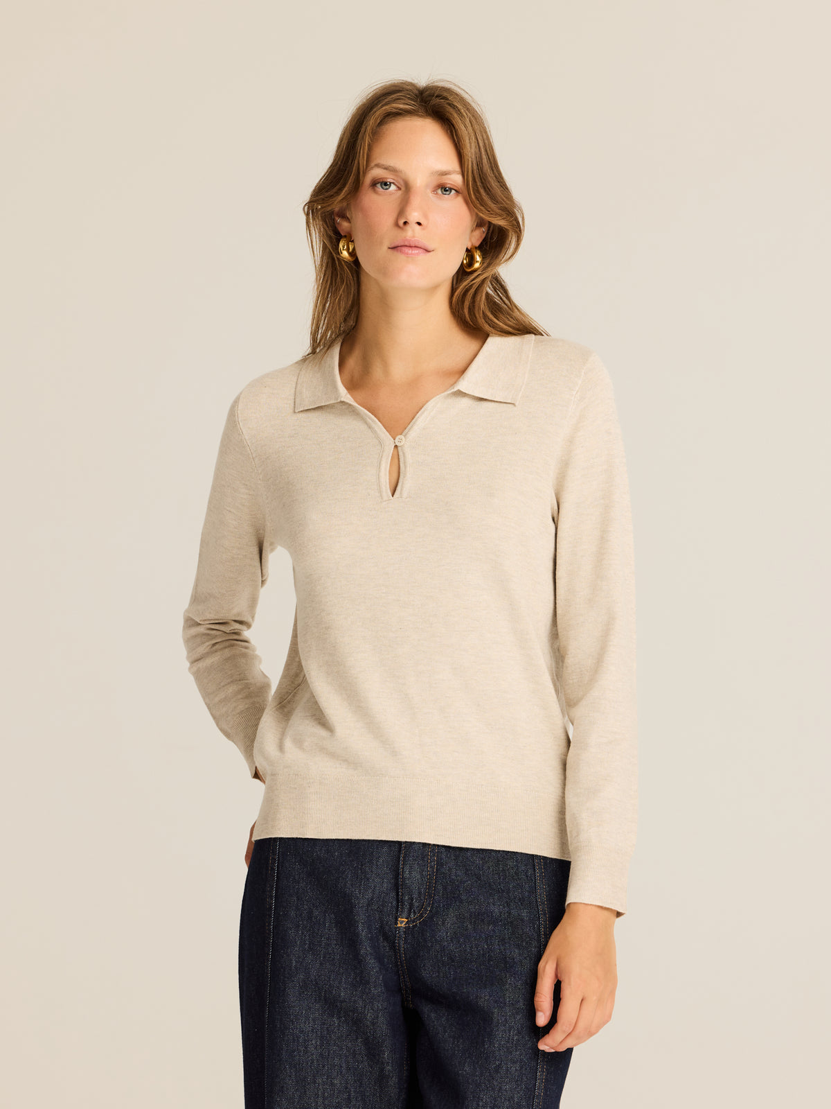 Jersey polo de viscosa