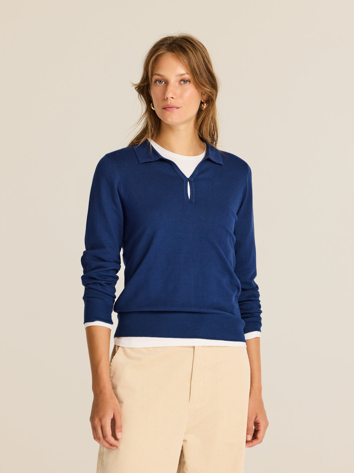 Jersey polo de viscosa