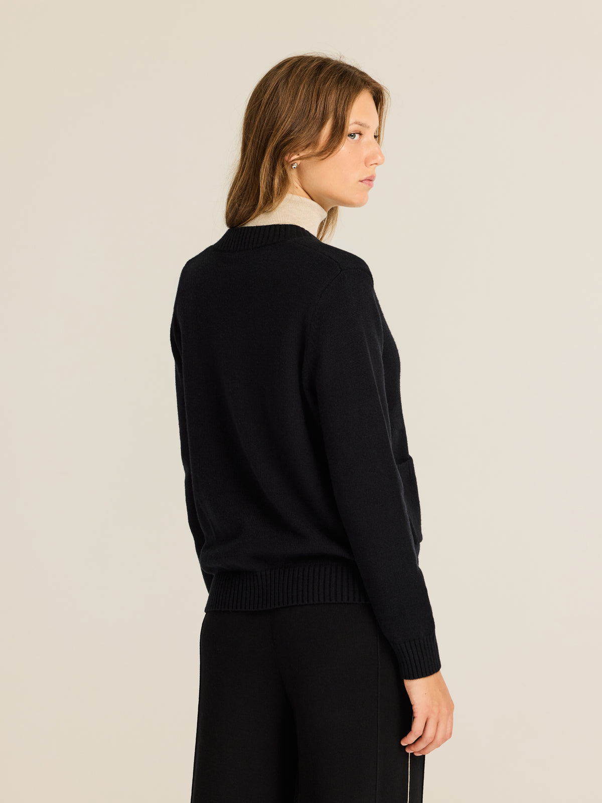 Chaqueta de punto con trenzas
