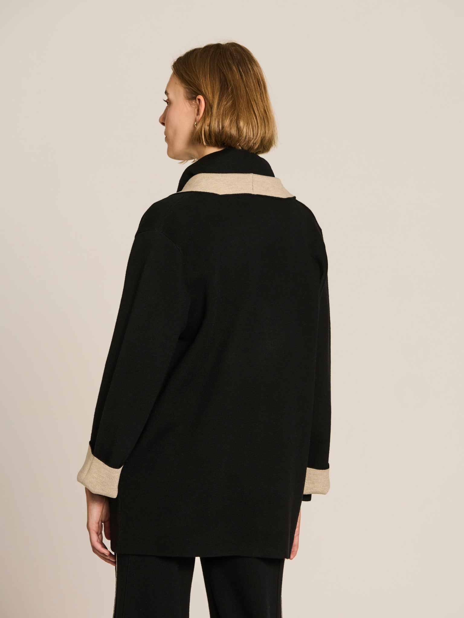 Chaqueta double face de punto Milano