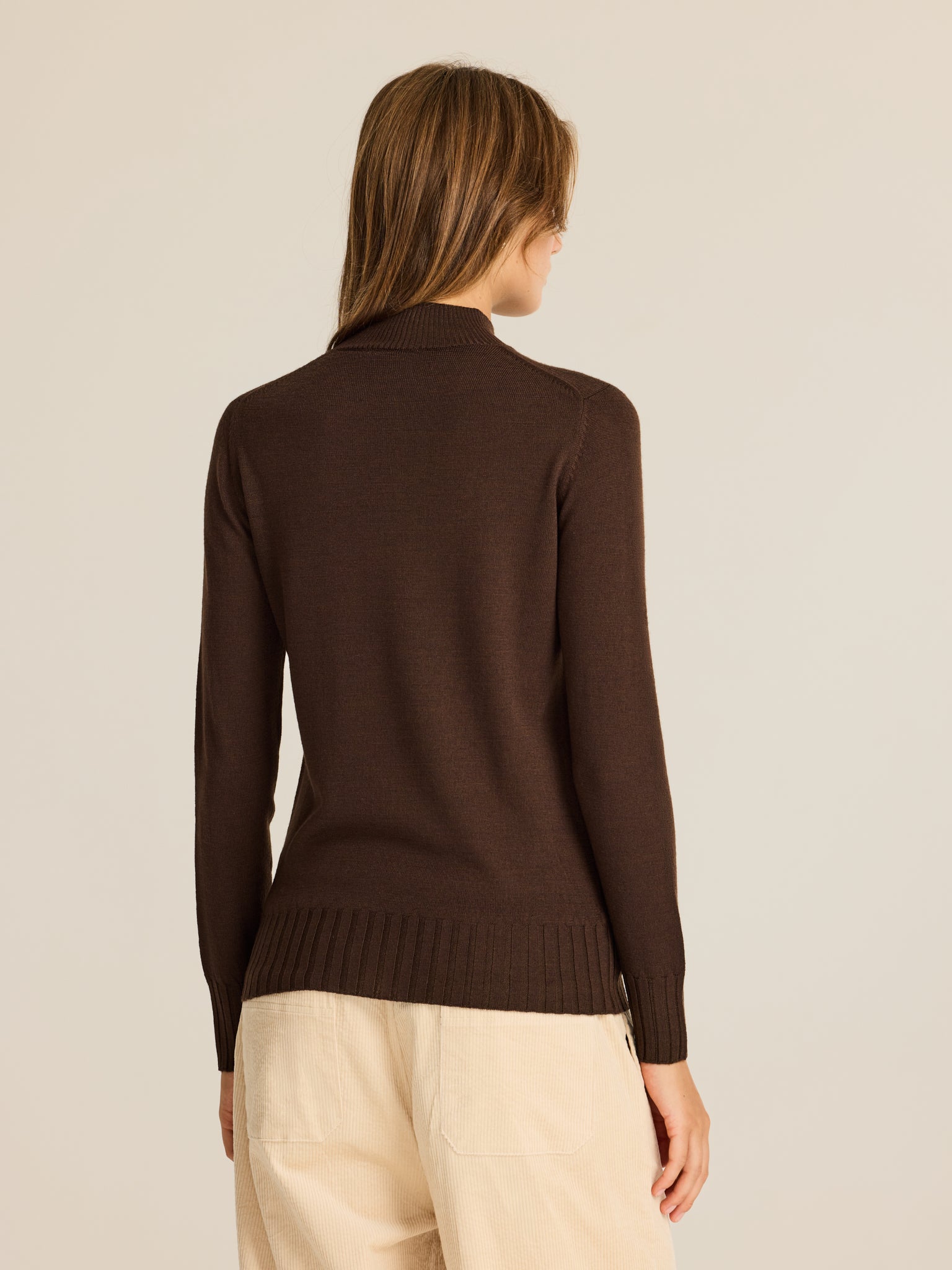 Jersey de punto con cuello perkins