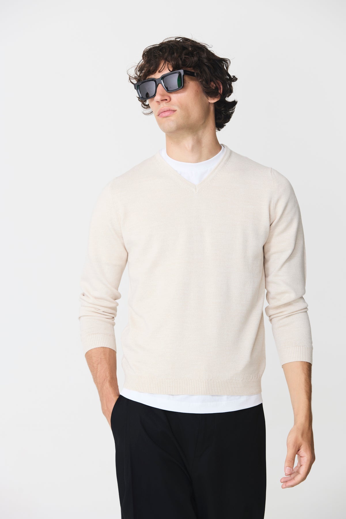 V-neck sweater