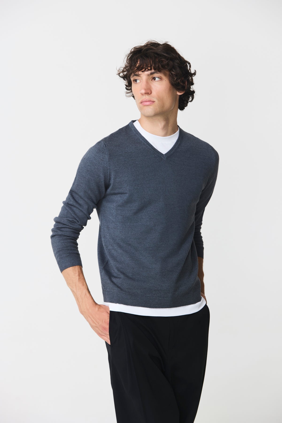 V-neck sweater