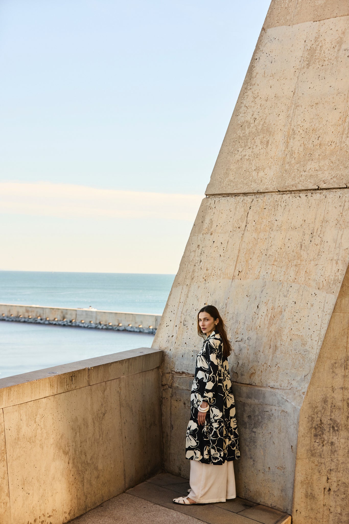 Vestido fluido estampado